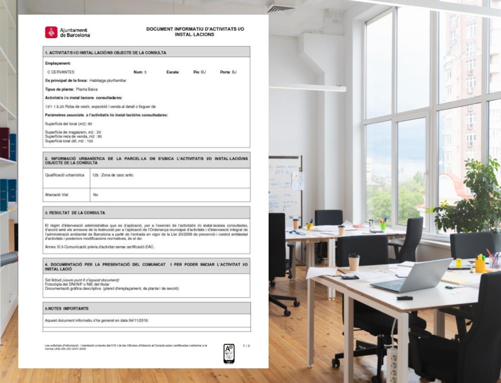 Sol·licitud de Llicència d’Activitat